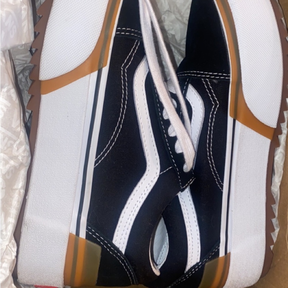 Womens vans size 7 mens size 5.5 stacked platform vans